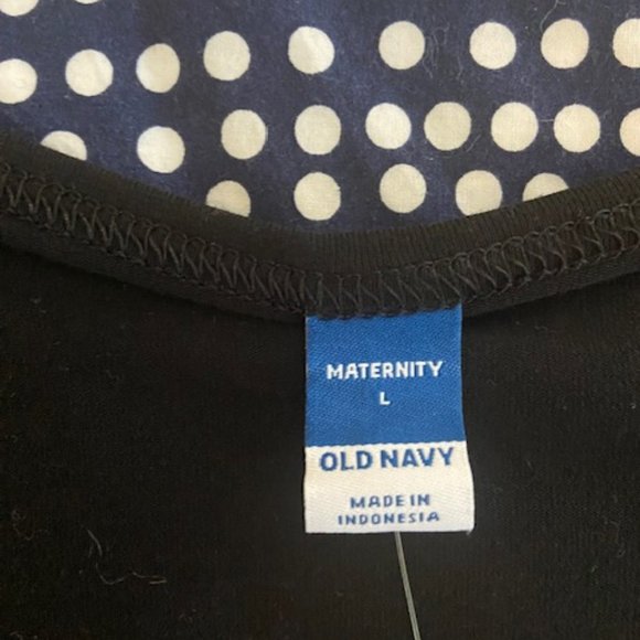 NWT - Black Tunic with Faux buttons, Old Navy Maternity - Picture 3 of 4